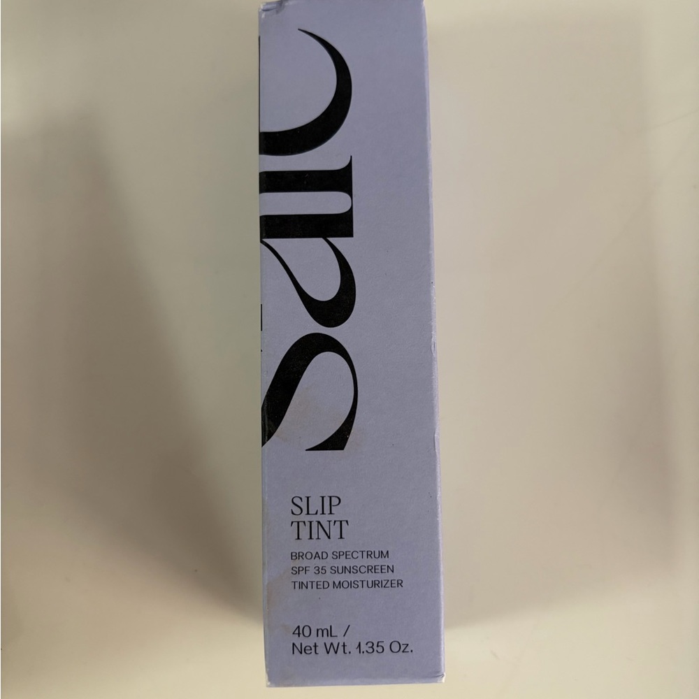 Saie Slip Tint SPF 35 Tinted Moisturizer in Lavender Box